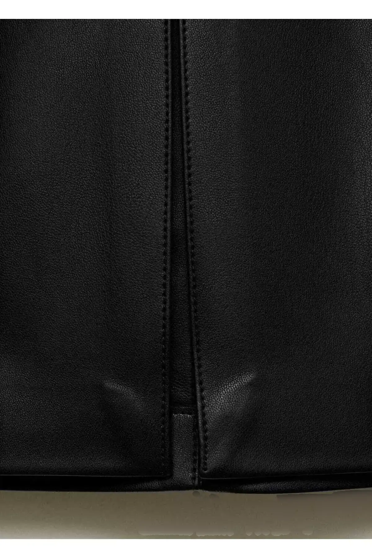 دامن مدادی با ظاهر چرم برند MANGO - 886002506