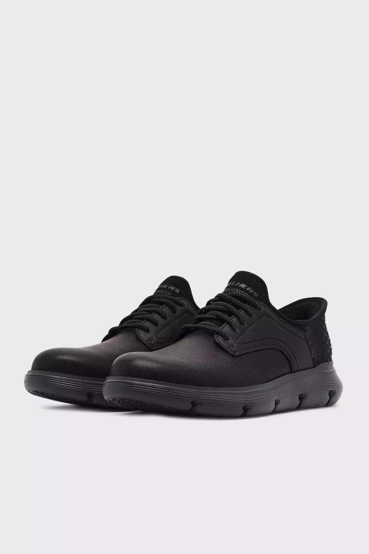 کفش کژوال مردانه مدل گارزا با ترکیب چرم ضد آب 205278 BBK برند Skechers - 1036242940