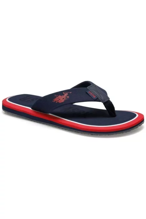 دمپایی مردانه لاکچری پارک آبی ویتوس U.S. Polo.Assn رنگ سرمه‌ای برند U.S. Polo Assn. - 303809490