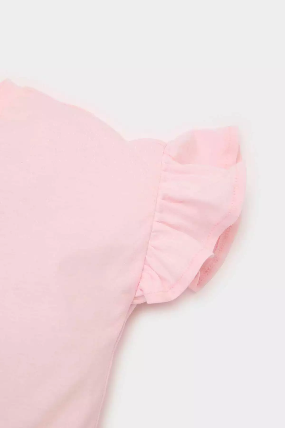 تیشرت کوتاهخوان دخترانه با یقه دوچرخهای و طرح گل Z9212A225SM برند Defacto - 924286248