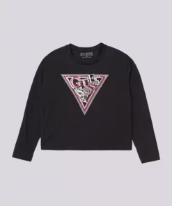 تیشرت با طرح دخترانه برند Guess - 979114876