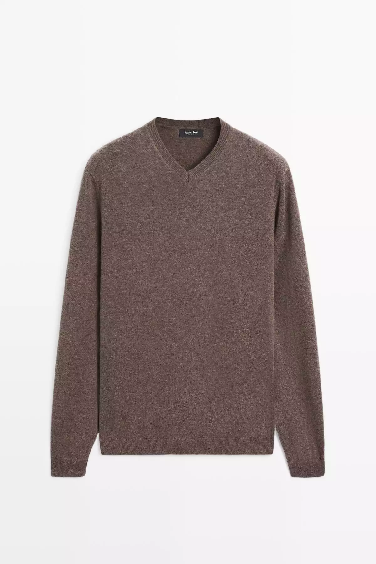 ژاکت پشمی یقه V برند Massimo Dutti - 991302873