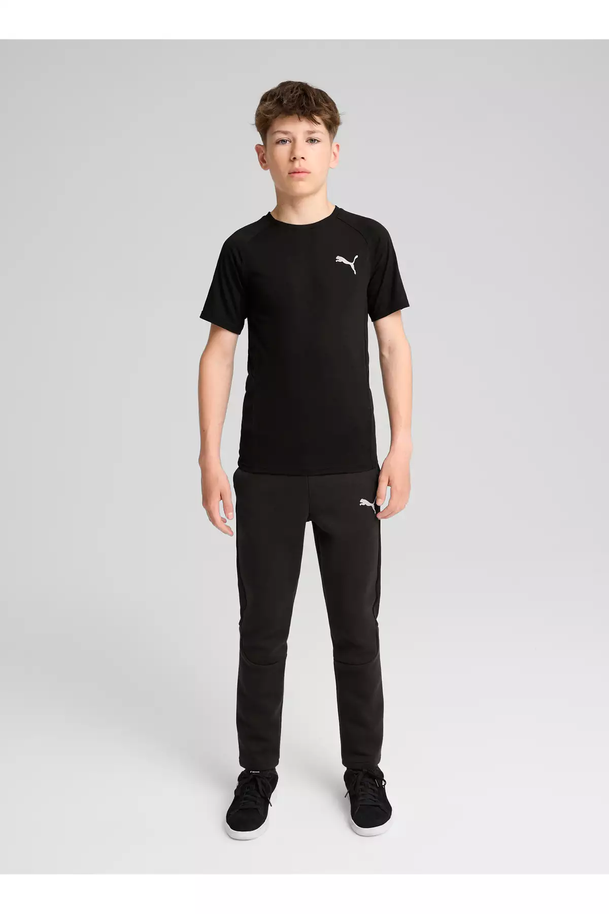 تیشرت مشکی ساده مردانه کودک برند Puma - 855688444