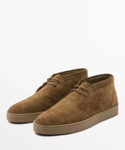 Botهای نیمهموجدار نرم از جیر برند Massimo Dutti - 945927470