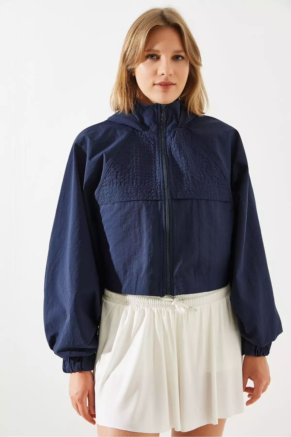 بارانی کلاهدار زنانه با درب پشت MBMS001 60501001 برند Bianco Lucci - 859647798