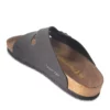 صندل چرم نوبوک مردانه مشکی لنز برند Slazenger - 98378119