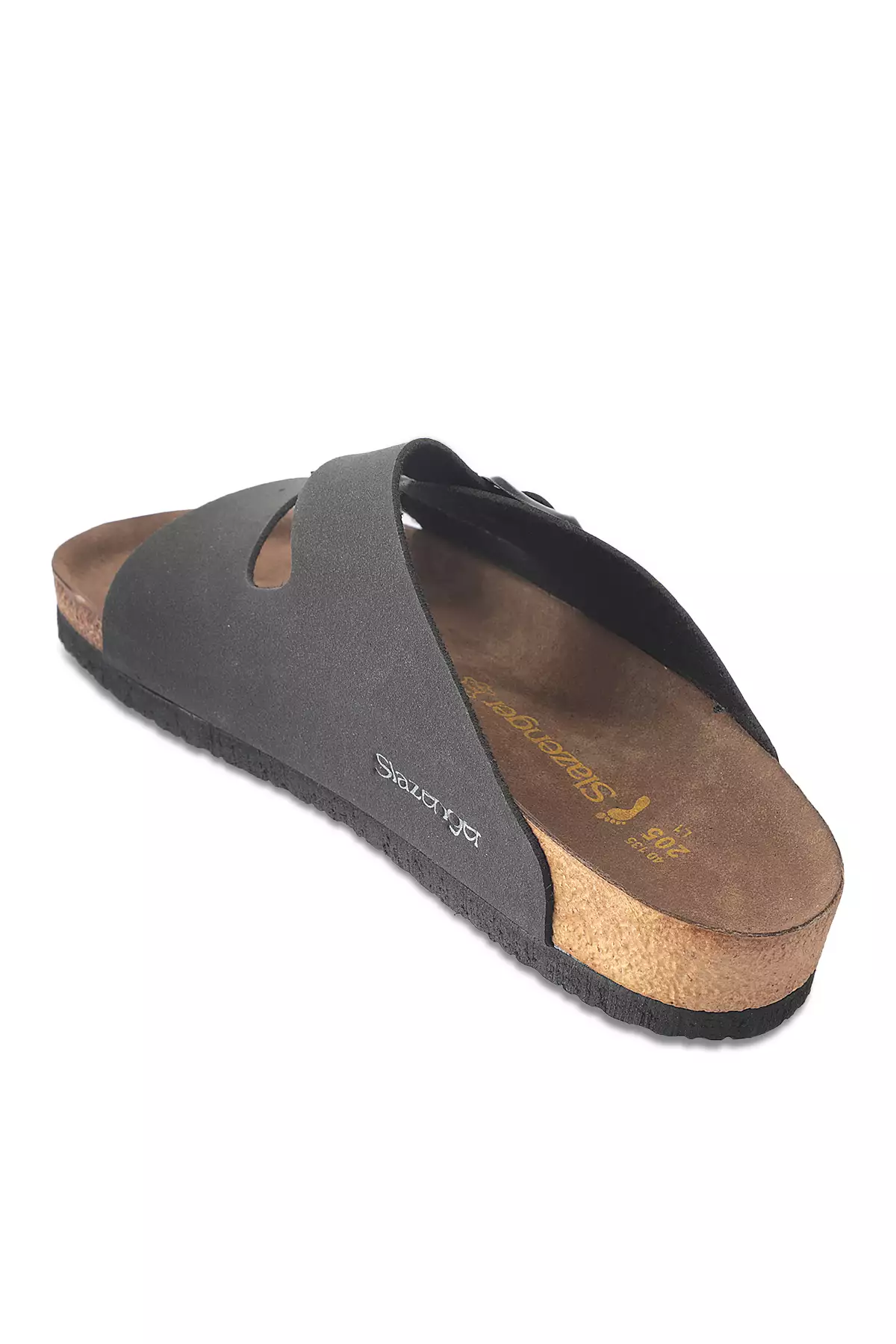 صندل چرم نوبوک مردانه مشکی لنز برند Slazenger - 98378119