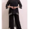 سرهمی زنانه بزرگ سایز با رویه شفاف و تزئینات سنگی ساندی برند PRETO - 354913814