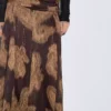 دامن میدی طرح دار آستین دار کجراه برند Massimo Dutti - 1016784452