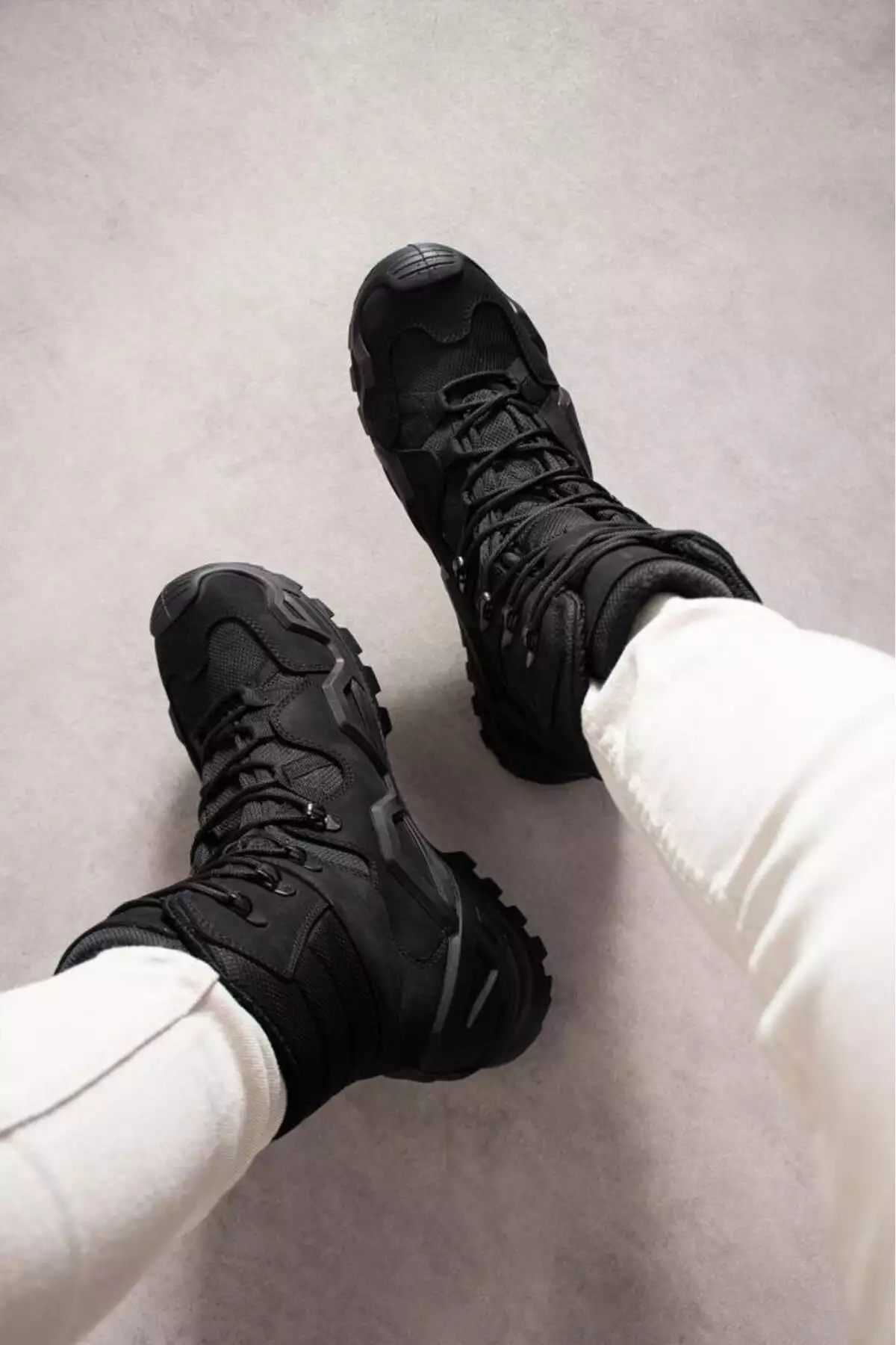 چکمه و پوتین تاکتیکی زمستانی ضد آب مردانه و زنانه از چرم طبیعی مدل SS603 برند SİNGLE SWORD - 301451293