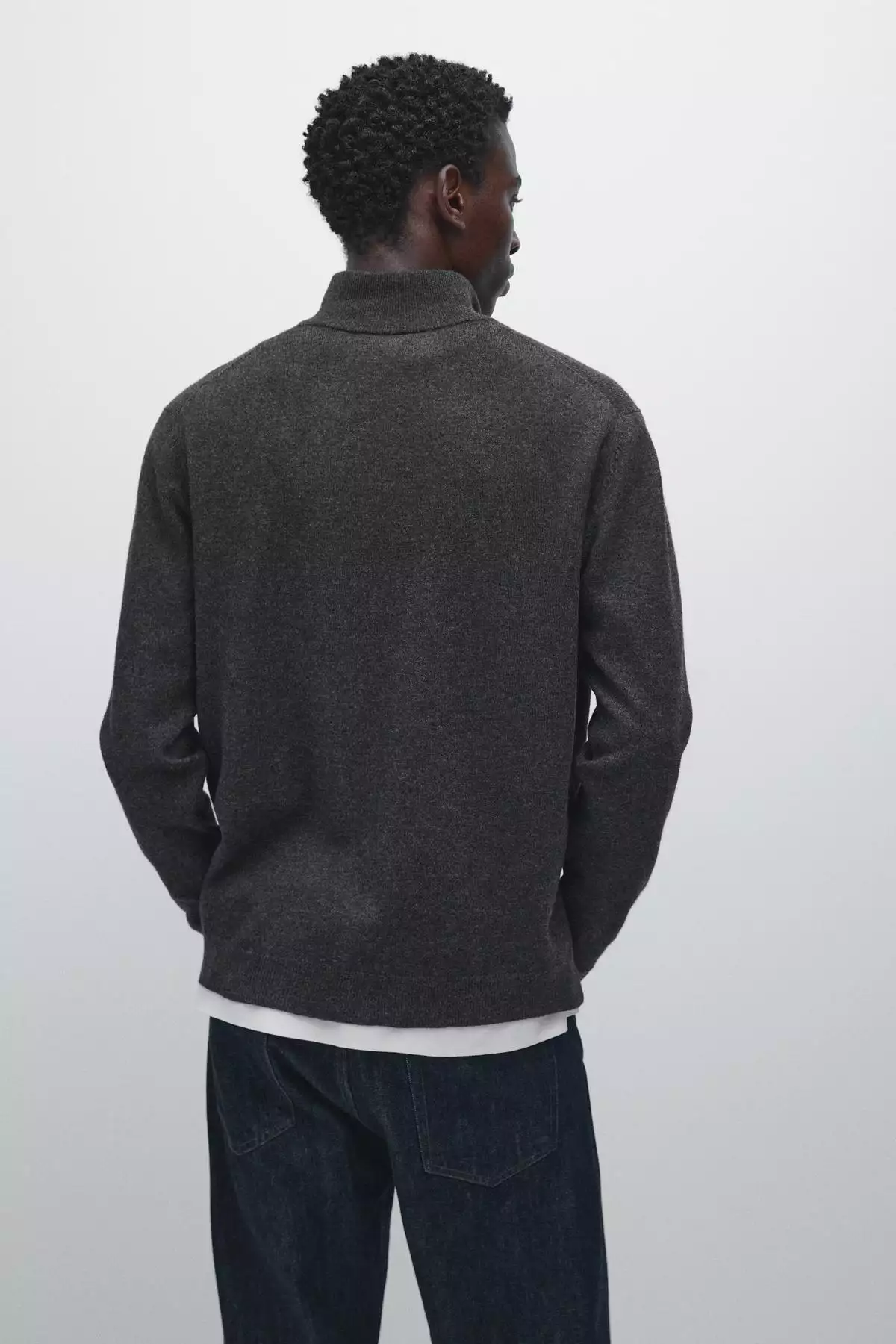 ژاکت با یقه ایستاده و زیپ دار برند Massimo Dutti - 991327850