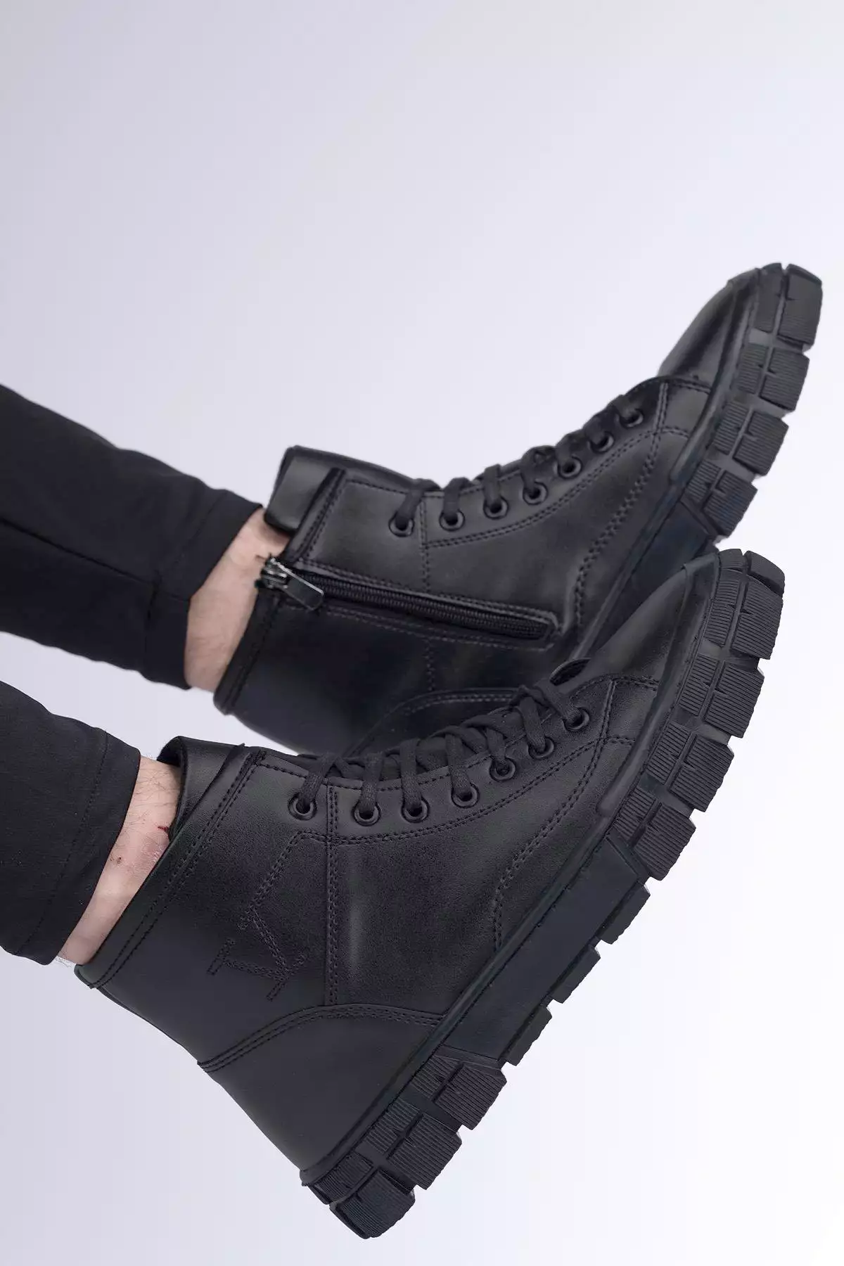 بوت مردانه 0012814 با رنگ پوست سیاه برند Riccon - 402904095