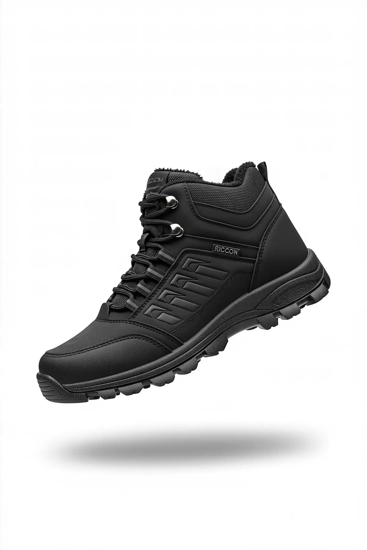 بوت مشکی داخل پشمی زنانه و مردانه 0012x6 برند Riccon - 47753289