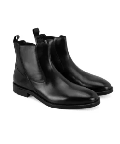 چکمه چرم مشکی مردانه لوئلا برند Desa - 865582617