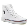 کفش اسپرت روزمره سفید کتان کیان هید بایس برند U.S. Polo Assn. - 315926962