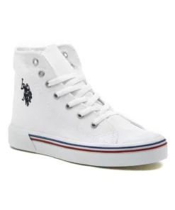 کفش اسپرت روزمره سفید کتان کیان هید بایس برند U.S. Polo Assn. - 315926962