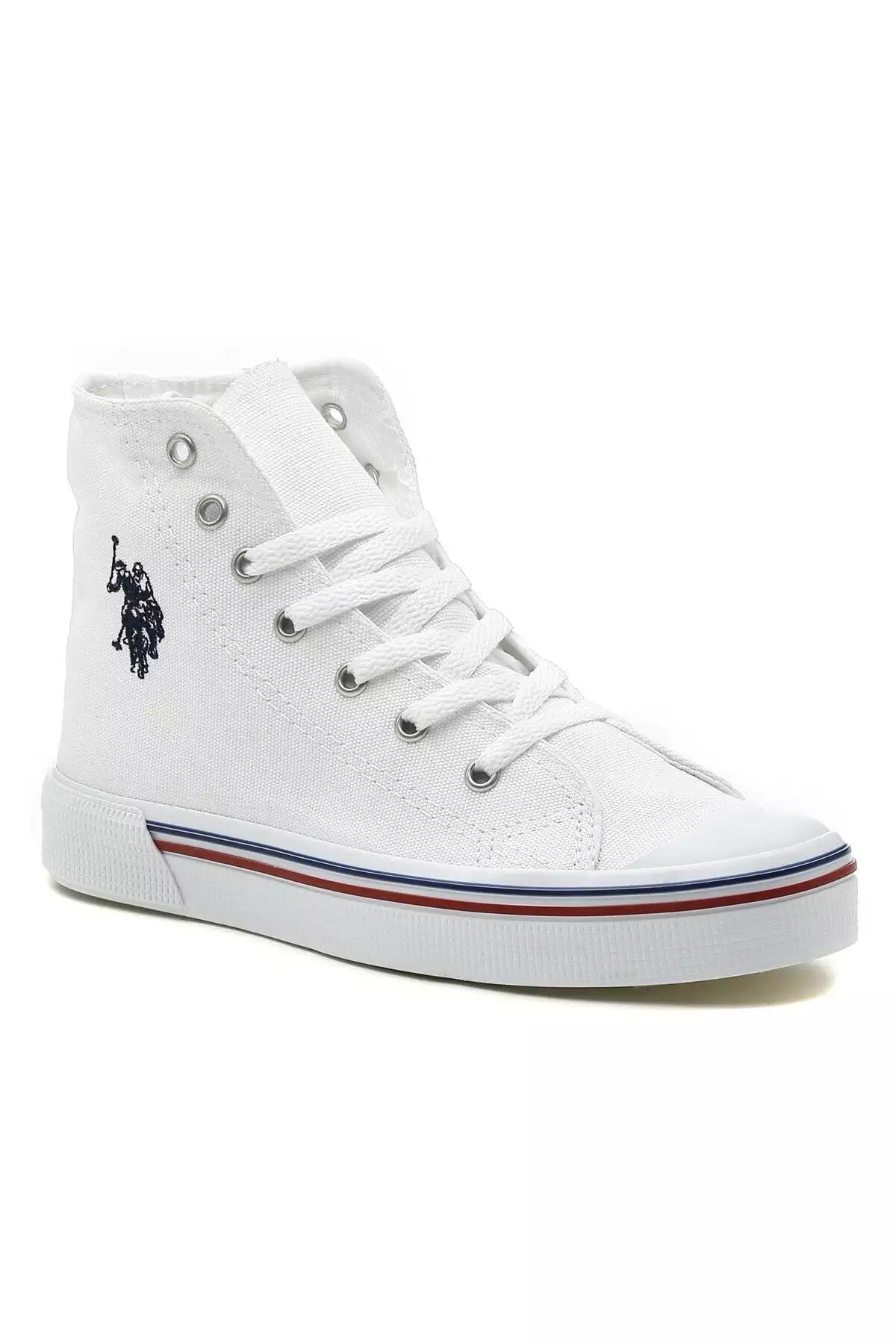 کفش اسپرت روزمره سفید کتان کیان هید بایس برند U.S. Polo Assn. - 315926962