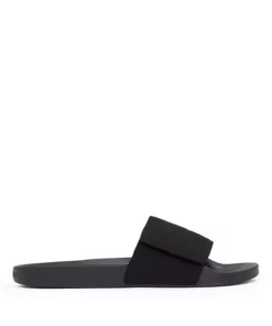دمپایی مشکی مردانه با زیره صاف و قفل چسبی HM0HM01749-BEH برند Calvin Klein - 941196416