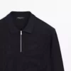 پلیور یقه پولو با زیپ برند Massimo Dutti - 962171015