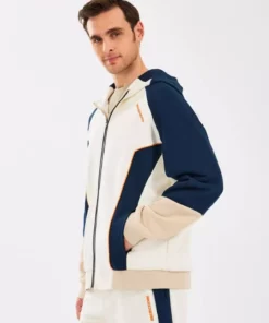 هودی زیپدار نیمهکژوال بافتدار مردانه M Diagonel Lw Fleece S2510027 رنگ بژ برند Skechers - 928895958