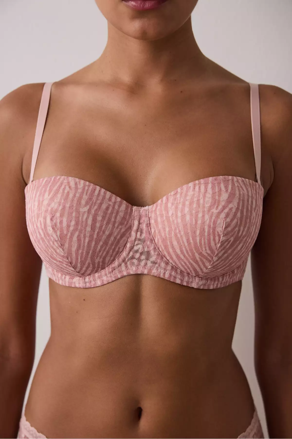سوتین بدون بند با باله و Lace Bloom در رنگ گل خشک روشن برند Penti - 962158987