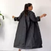 بارانی زنانه و مردانه ضد آب با کلاهی چسبی از پارچه EVA برای بزرگسالان برند KARADAĞ HOME - 313508672