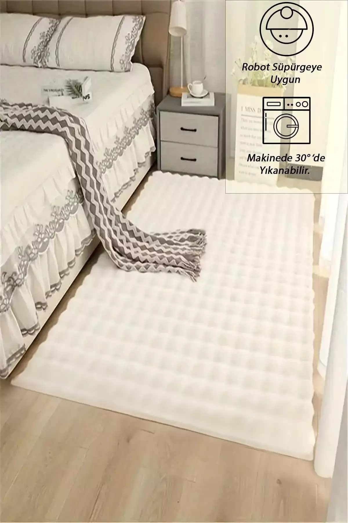 فرش راهرو پلوش با زیره خاص و نرم و ضد لغزش برند Raschel Carpet - 864018959