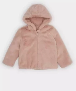 کاپشن پسرانه پشمی با آستر و کلاه دار برای دختر بچهها مدل C5319A524AU برند Defacto - 844043580