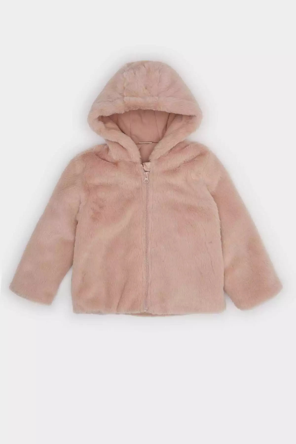 کاپشن پسرانه پشمی با آستر و کلاه دار برای دختر بچهها مدل C5319A524AU برند Defacto - 844043580