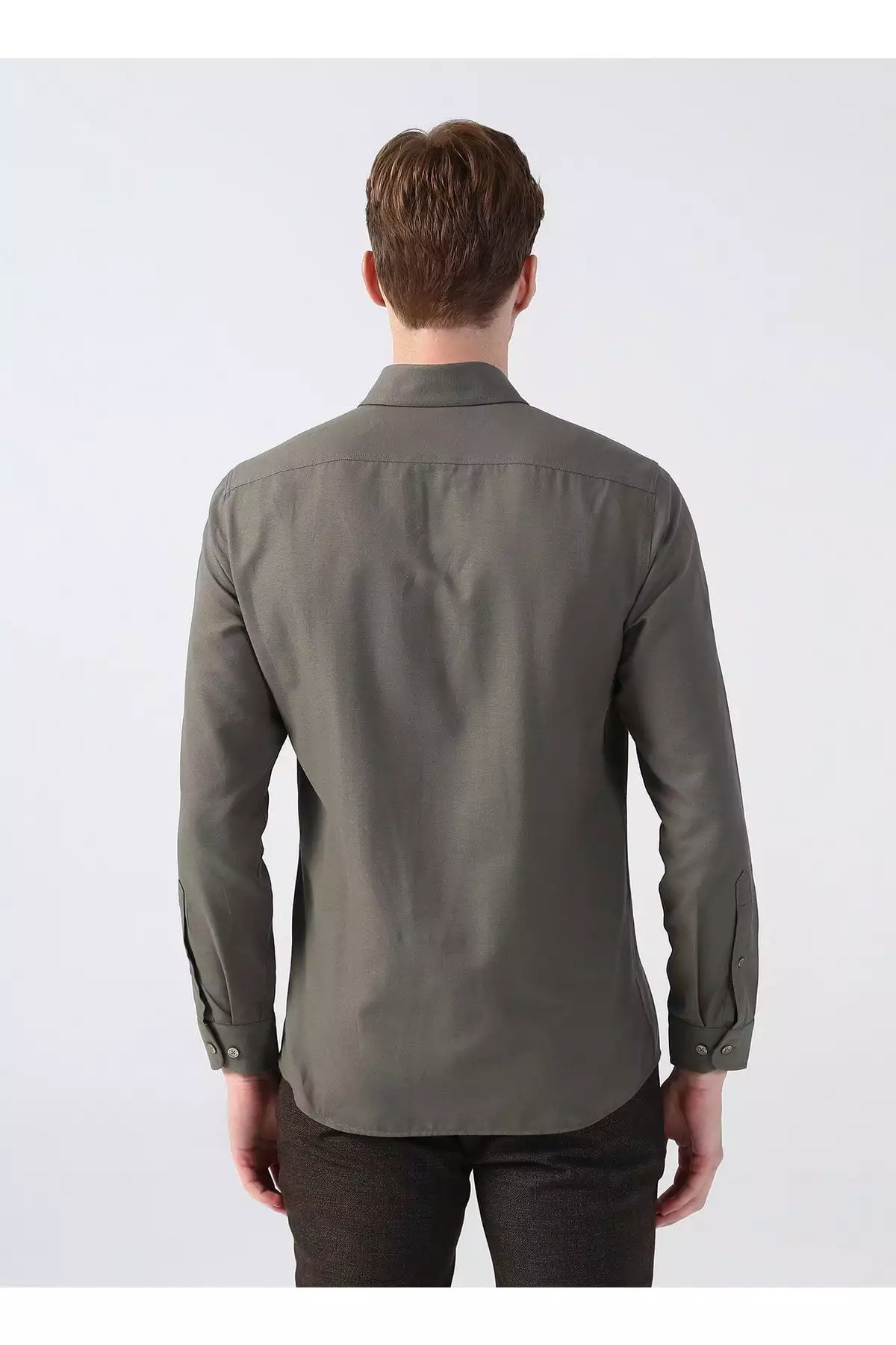 پیراهن مردانه سبز با یقه دکمهای Nova022k برند U.S. Polo Assn. - 364696890