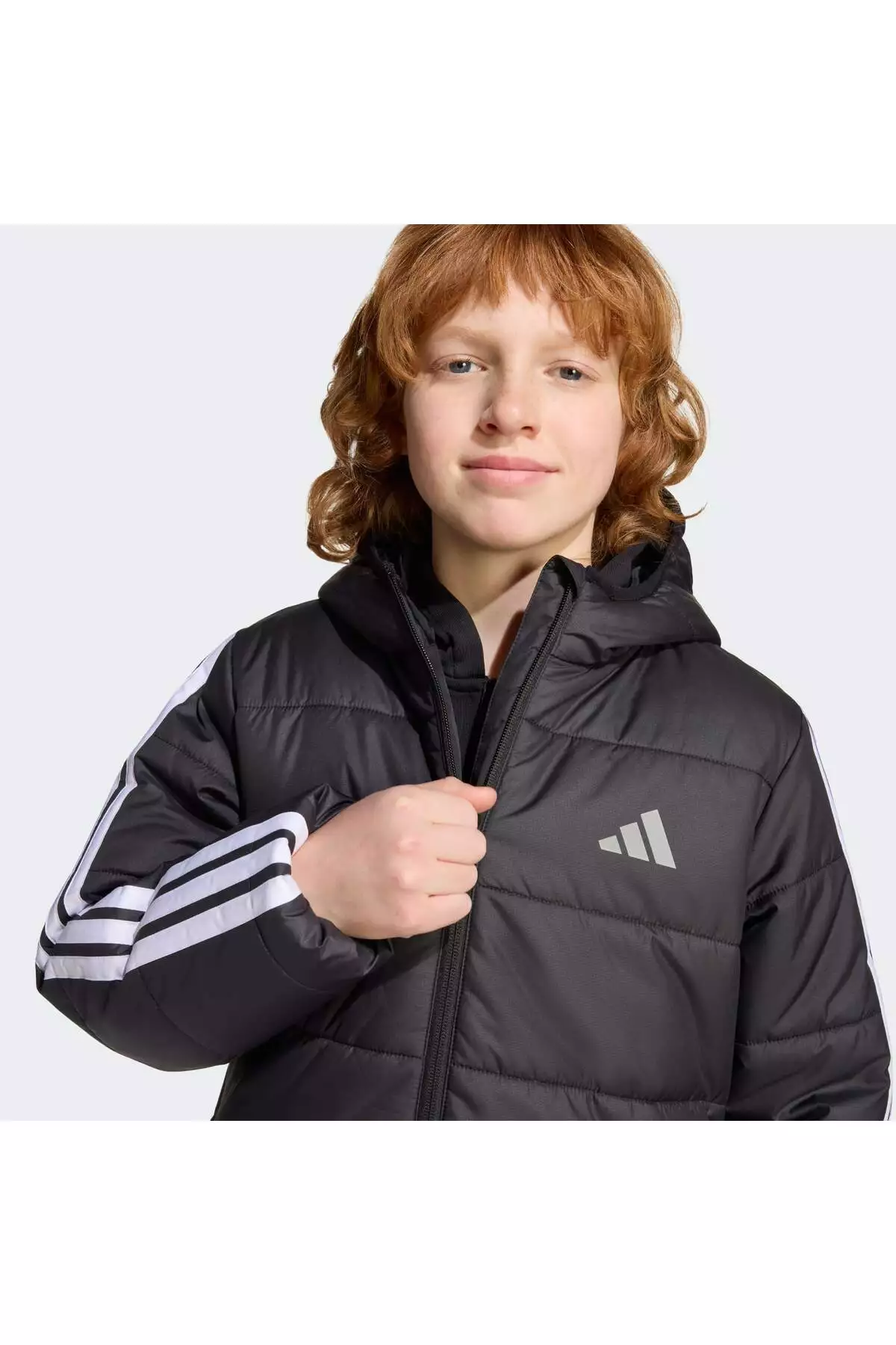 کاپشن کودکانه پُر شده با الیاف سه خط الزامی برند adidas - 994332216