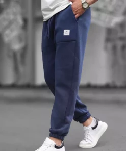 شلوار ورزشی مردانه طرح جیب دار رنگ سرمهای 6522 برند Madmext - 752380295