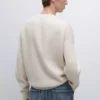 ژاکت دور گردن حلقهای با بافت راهراه برند Massimo Dutti - 991312696