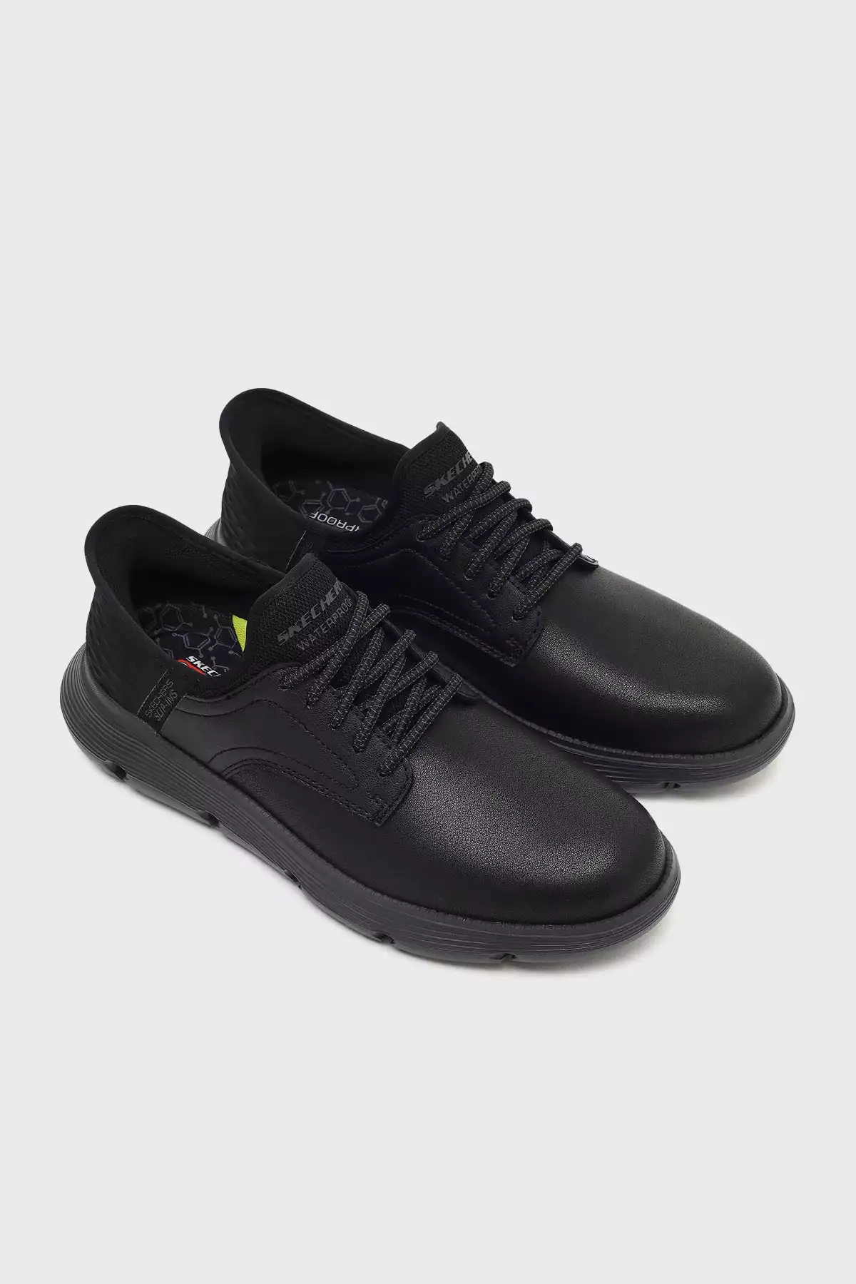کفش کژوال مردانه مدل گارزا با ترکیب چرم ضد آب 205278 BBK برند Skechers - 1036242940
