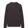 کورسویی با یقه بیسیکلت و طرح بافت مو برند Massimo Dutti - 987441228