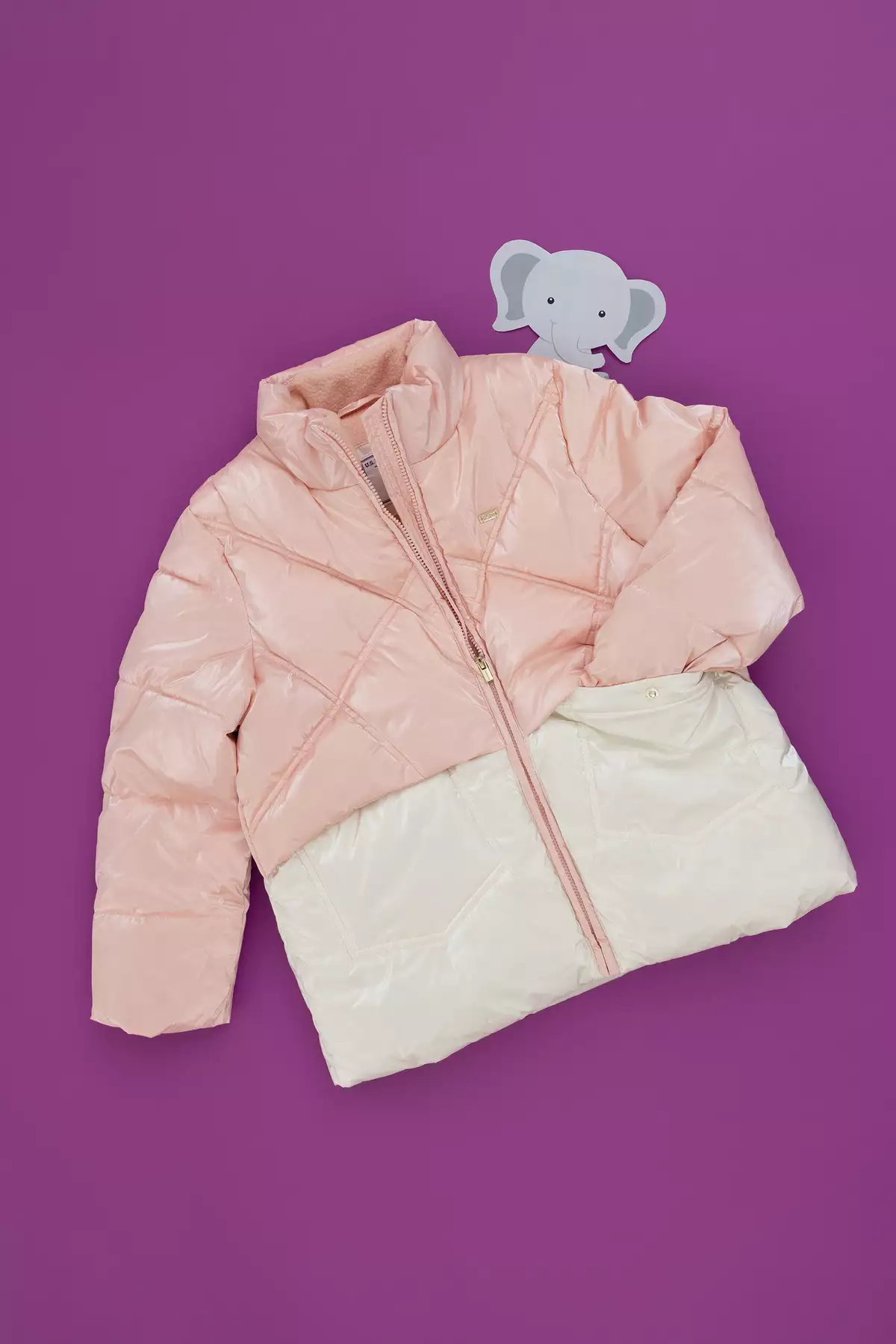 کت شلوار دخترانه رنگ سالونی 50291485-VR047 برند U.S. Polo Assn. - 867255610