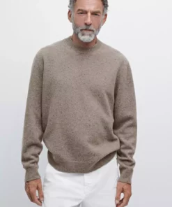 کاپشن دورگردنی با بافت ۱۰۰٪ پشم برند Massimo Dutti - 991327100