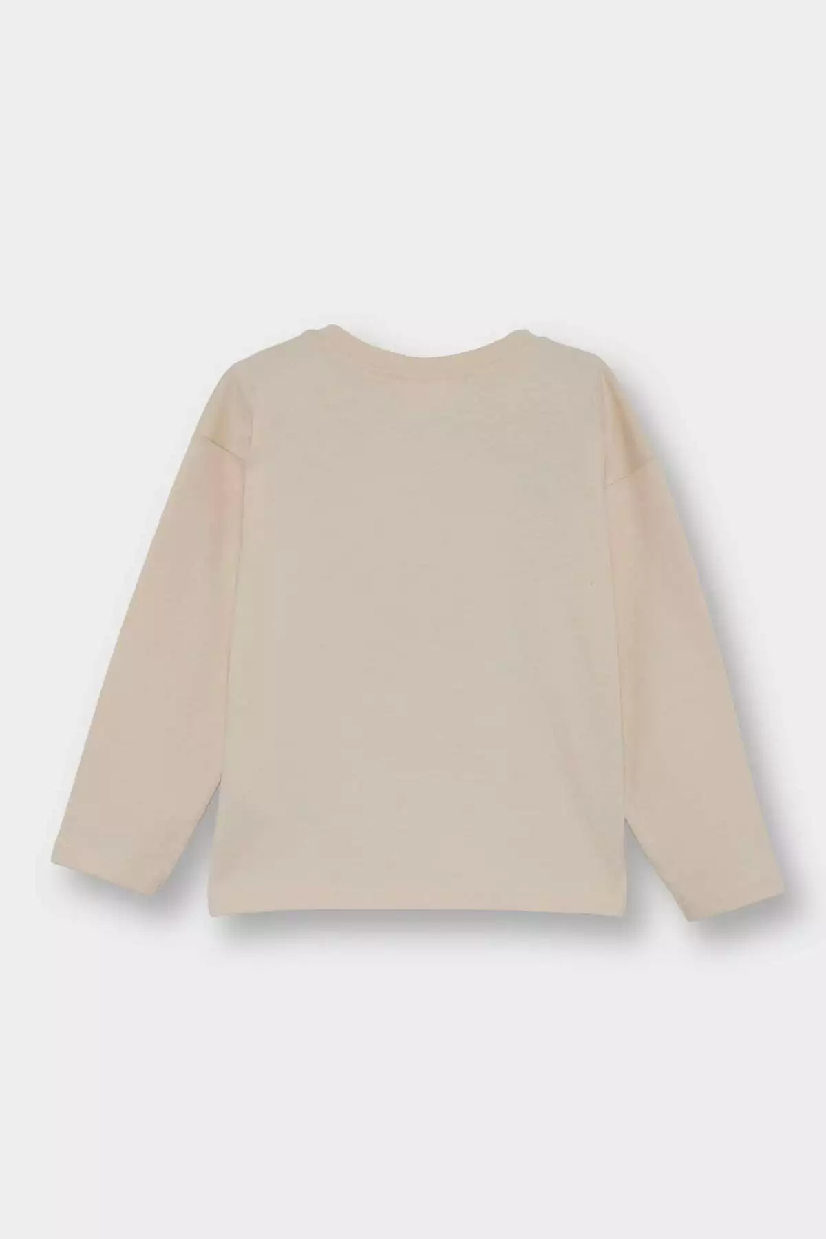 تیشرت بلند آستین با یقه دوچرخهای و طرح قلب برای دختر بچهها - ست ۲ عددی برند Defacto - 990917391