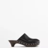 terlik با پاشنه و دهانه بسته برند Massimo Dutti - 951787710