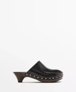 terlik با پاشنه و دهانه بسته برند Massimo Dutti - 951787710