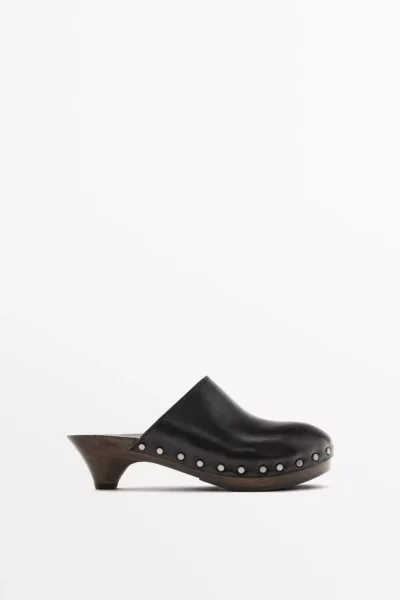 terlik با پاشنه و دهانه بسته برند Massimo Dutti - 951787710