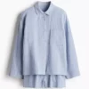 ست پیژامه با پیراهن و شلوارک برند H&M - 955165482