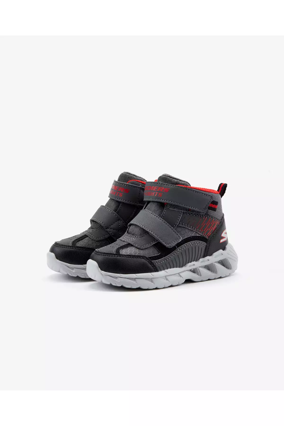 مجنا - چکمه کوچک کودکان پسر خاکستری با نور 401504n Ccbk برند Skechers - 194039791