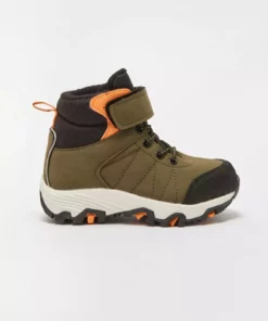 بوت بچگانه مردانه با ظاهر چرم LCW STEPS Haki برند LC Waikiki - 1022339326