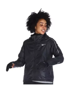 هودی زیپدار کامل شیلد زنانه مشکی کاپشن دویدن CU3385-010 برند Nike - 776615623
