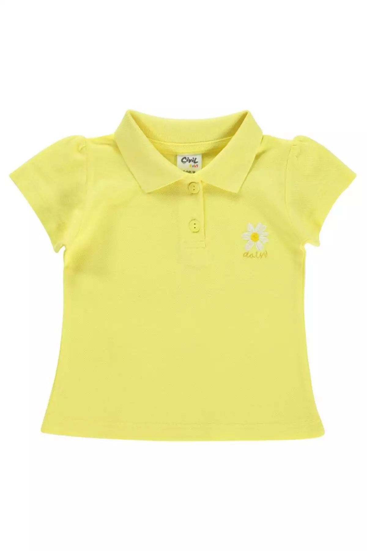 تیشرت نخی با طرح گلی برای سن ۶ تا ۱۸ ماه - رنگ زرد برند Civil Baby - 820061953