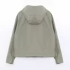 بارانی زنانهOversize با ظاهر چرم و کلاهدار برند LC Waikiki - 979411819