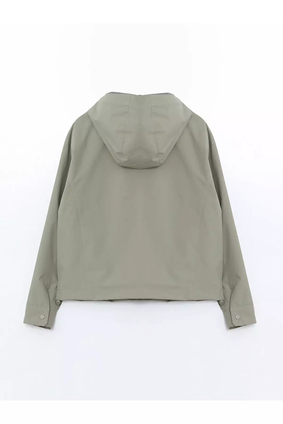 بارانی زنانهOversize با ظاهر چرم و کلاهدار برند LC Waikiki - 979411819