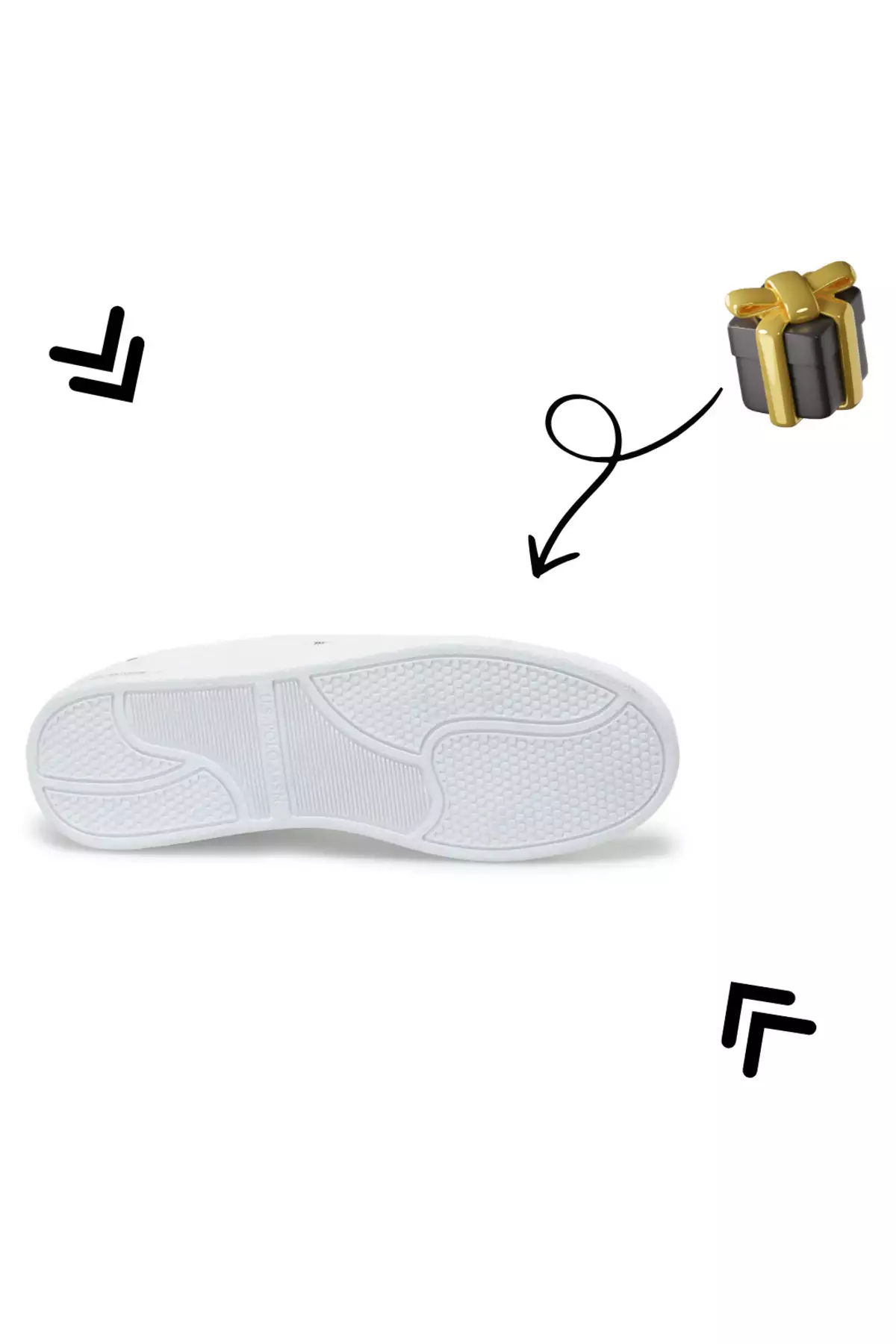 کفش ورزشی اورتپدیک 3FX سفید-مشکی-قرمز-سرمهای فرانکو GSN مدل جدید برند U.S. Polo Assn. - 772734047