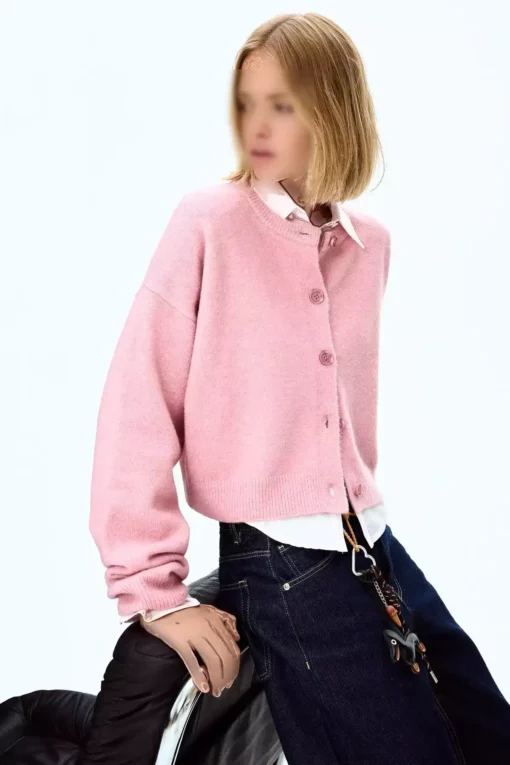 کت دکمه‌دار با بافت نرم برند Bershka - 984749657